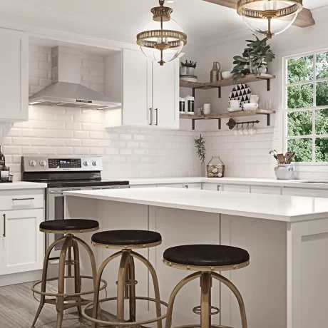 Timeless Shaker Style Cabinets in Various Finishes