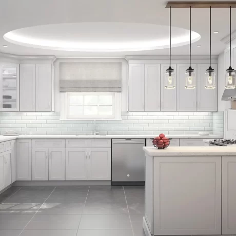 Immaculate Grey Cabinets for Contemporary Elegance