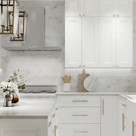 Timeless 5-Piece Solid Wood Cabinets with Modern Touch