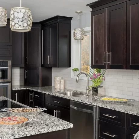 Rich Black and Brown Cabinets for Dramatic Elegance