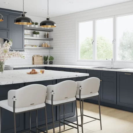 Cool-Toned Burst of Color for Your Kitchen