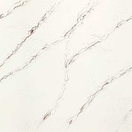 Inverness Bronze™: Deep Bronze Veins on Cool White Canvas - Kitchen Countertop