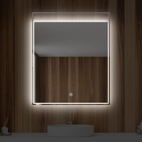 Alpha LED Illuminated Backlit Mirror