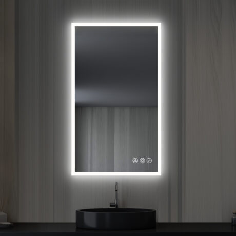 Beta LED Mirror with Frosted Sides