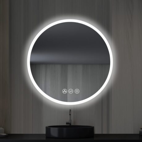 Orion Round LED Mirror with Frosted Side