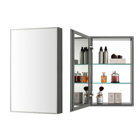 Aluminum Medicine Cabinet with Mirror – MC8